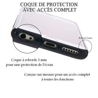 Coque Huawei P9 Lite  à Personnaliser- Contour Souple Noir